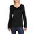 color Black, Love by Design | Love by Design Womens V-Neck Long Tunic Sweater