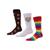Memoi | Men's Novelty Rayon From Bamboo Blend 3 Pair Pack Socks, 颜色Pride-Black-White-Multi