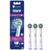 颜色: Green,yellow, Oral-B | Oral-B CrossAction Electric Toothbrush Replacement Brush Heads Refill, 4ct