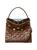 color BROWN, Tory Burch | Lee Radziwill Woven Leather Double Bag