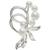 颜色: Silver, Macy's | Cultured Freshwater Pearl (7mm & 5mm) Pin in Sterling Silver and 18k Gold Over Silver