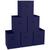 颜色: Navy, Ornavo Home | Foldable Storage Cube Bin with Dual Handles- Set of 6