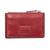 color Red, Mancini Leather Goods | Women's Croco Collection RFID Secure Card Case and Coin Pocket