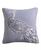 颜色: Gray, Levtex | Pisa Peacock Decorative Pillow, 18" x 18"