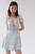 商品Urban Outfitters | UO Maggie Smocked Mini Dress颜色Blue Multi