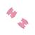 商品第1个颜色Zinnia W  Pink Dot, Baby Bling | Infant-Toddler 2-pack Patterned Dot Baby Fab-Bow-Lous® Hair Clips for Girls