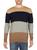 Club Room | Thierry Mens Cotton Colorblock Crewneck Sweater, 颜色cracked walnut