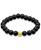 颜色: Onyx/Gold, Macy's | Genuine Stone Bead Stretch Bracelet with Silver Plate or Gold Plate Bead Accent