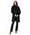 颜色: Black, Ralph Lauren | Fringe Drape Front Wool