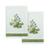 颜色: Aqua, Linum Home Textiles | Textiles Turkish Cotton Botanica Embellished Fingertip Towel Set, 2 Piece