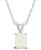 颜色: White Gold, Macy's | Opal (3/4 ct.t.w ) Pendant Necklace in 14K White Gold or 14K Yellow Gold