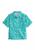 商品Columbia | Boys 6-7 Super Slack Tide™ Short Sleeve Camp Shirt颜色Electric Turquoise K