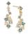 颜色: Multi-Blue & White Topaz, Macy's | Multi-Gemstone Cluster Drop Earrings (5/8 ct. t.w.) in 14k Gold-Plated Sterling Silver