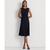 Ralph Lauren | Women's Twist-Front Cap-Sleeve Stretch Jersey Dress, 颜色Lighthouse Navy
