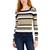商品Tommy Hilfiger | Women's Cotton Ribbed Sweater颜色Tannin Multi