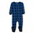 颜色: plaid black & navy, Leveret | Christmas Kids Footed Cotton Pajamas Plaid
