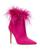 Michael Kors | Women's Whitby Feather Trim Pointed Toe Booties, 颜色Deep Fuchsia