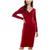 Planet Gold | Planet Gold Womens Juniors Gathered Above Knee Midi Dress, 颜色Rumba Red