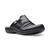 Clarks | Women's Laurieann Bay Slip-On Ruched Slide Flats, 颜色Black Leather