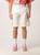 商品GCDS | Gcds bermuda in stretch cotton with logo颜色WHITE