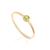 颜色: august, MAXCOLOR | 14K Gold Vermeil Birthstone 3MM Cubic Zirconia Solitaire Ring