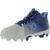 颜色: blue/white, Under Armour | Leadoff Mid RM Mens Leather Cleat Baseball Shoes