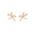 商品Swarovski | Crystal Bow Small Volta Stud Earrings颜色Rose Gold