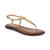 Sam Edelman | Women's Gigi T-Strap Flat Sandals, 颜色Amber Gold Metallic