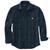 商品Carhartt | Carhartt Men's Loose Fit Heavyweight Flannel LS Plaid Shirt颜色Night Blue
