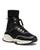 颜色: Black/Butter, Stuart Weitzman | Women's SW HIKER HI-TOP TRAINER Sneakers