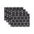 颜色: Onyx Black Gray, Kate Spade | Joy Dot Reversible Placemats 4 Pack Set