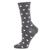 Memoi | Hearts Cashmere Women's Crew Socks, 颜色Med Gray H