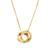 Michael Kors | Women's Fulton Station Pave Interwined Ring Pendant with Clear Stones, 颜色Gold Tone