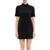 Theory | Short Sleeve Roll Neck Mini Dress, 颜色Black