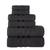 color charcoal, Chortex USA | Alexis Antimicrobial Irvington 6 Piece Towel Set