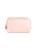 color BLUSH PINK, ROYCE New York | Double Zip Leather Toiletry Bag