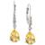 颜色: Citrine, Macy's | Gemstone (3-3/4 ct. t.w.) and Diamond Accent Birthstone Drop Earrings in Sterling Silver