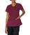 color Wine, DICKIES | Women's EDS Signature V-Neck Top with Multiple Patch Pockets Jr