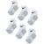 颜色: White, NIKE | Baby and Toddler Boys or Girls Multi Logo Socks, Pack of 6