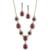 商品Givenchy | Gold-Tone 2-Pc. Crystal Halo Statement Necklace & Matching Drop Earrings颜色Red