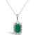 颜色: Emerald, Macy's | Sapphire (5/8 ct. t.w.) and Diamond Accent Pendant Necklace in Sterling Silver (Also Available in Emerald)