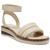 color Bone/Baby Sheep, Vince Camuto | Vince Camuto Womens Mellienda Leather Ankle Strap Wedges