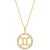 商品第5个颜色Gemini, Giani Bernini | Cubic Zirconia Zodiac Halo 18" Pendant Necklace in 18k Gold-Plated Sterling Silver, Created for Macy's