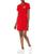 商品Calvin Klein | Women's Short Sleeve T-Shirt Dress with Ck Logo颜色Red