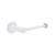 商品第2个颜色Matte White, Allied Brass | Malibu Euro Style Toilet Paper Holder