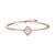 商品Swarovski | Silver-Tone Crystal Sparkling Dance Bangle Bracelet颜色White