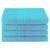 颜色: turquoise, Superior | Superior Eco-Friendly Ringspun Cotton Modern Absorbent 4-Piece Bath Towel Set