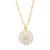 商品第3个颜色April, Simulated Diamond, Macy's | Simulated Gemstone and Cubic Zirconia Spinner Pendant 18" Birthstone Necklace in 14K Gold Plate