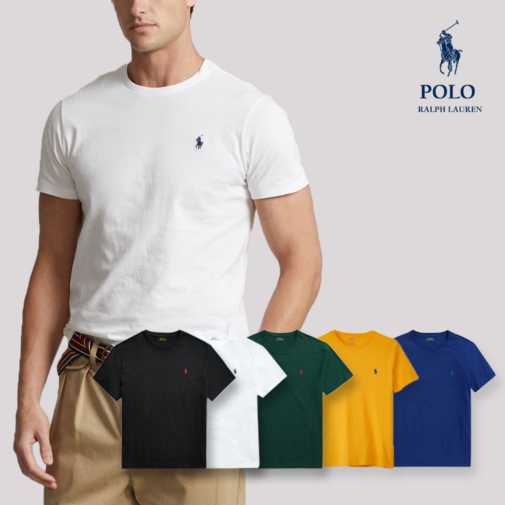 颜色: 白色, Ralph Lauren | 【Brilliant|包邮包税】Polo 小马刺绣圆领短袖T恤 2305167706