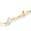 商品第2个颜色Gold, Sterling Forever | Imitation Pearl Heart Station Face Mask & Glasses Chain